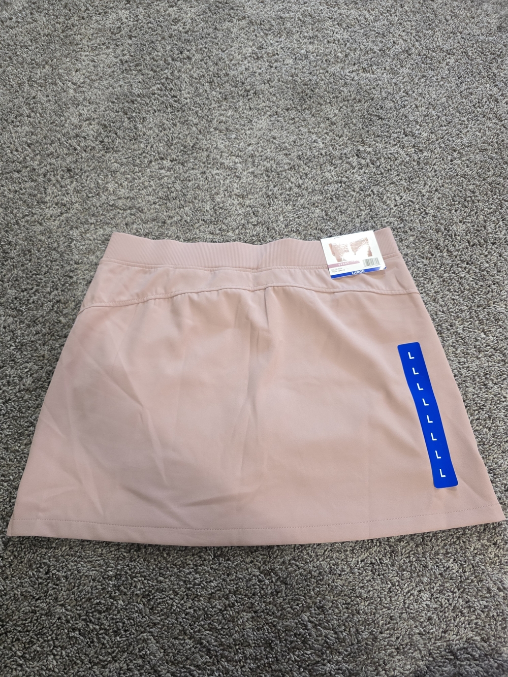 Women's Blush Pink Athletic Skort with Built-In Short